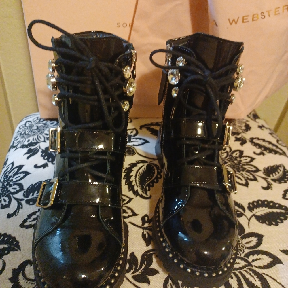 Sophia Webster Biker Boots size 8 1/2